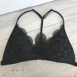 Body By Victoria Lace Triangle racerback bralette